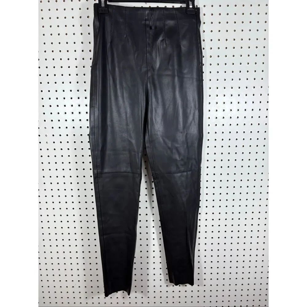Zara patent Leather pull on pants size S